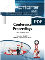 Proceedings of SLACTIONS 2011 International Conference