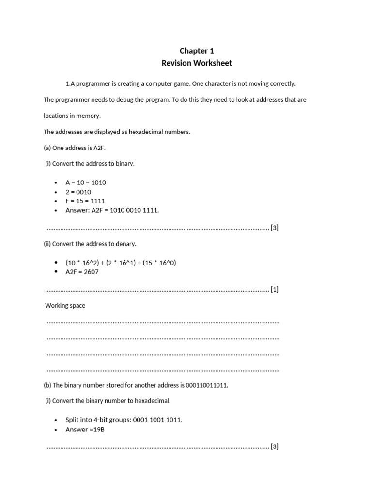 Hexadecimal and Binary Conversions Guide | PDF | Byte | Bit