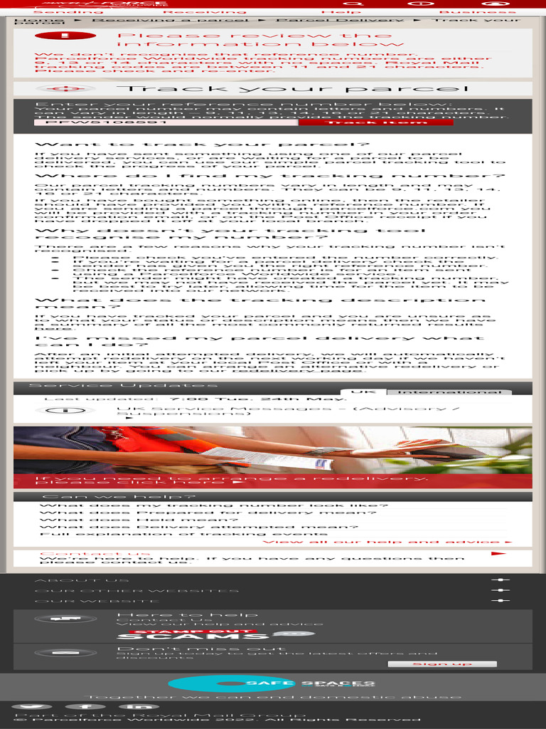 Track Your Parcel with Parcelforce | PDF | Mail | Public Services