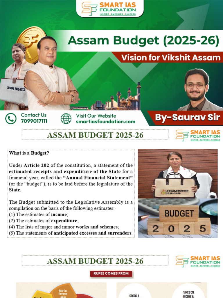 Assam Budget 2025-26 Overview | PDF | Budget