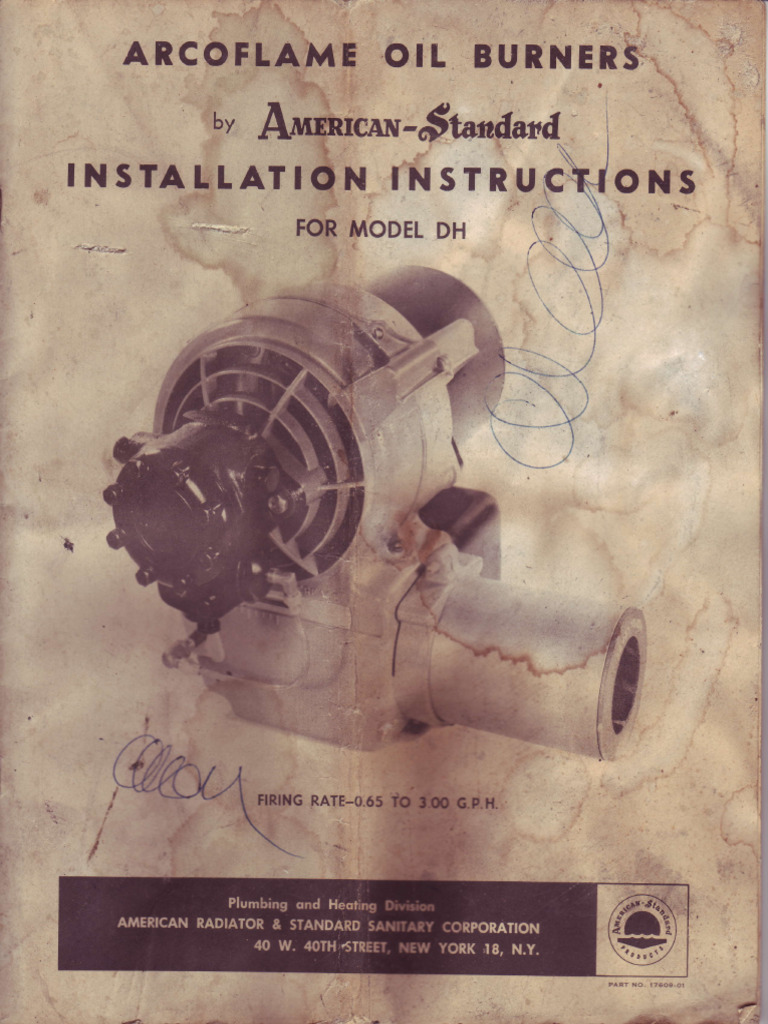 Arcoflame Oil Burner Installation Guide | PDF | Boiler | Mechanical ...