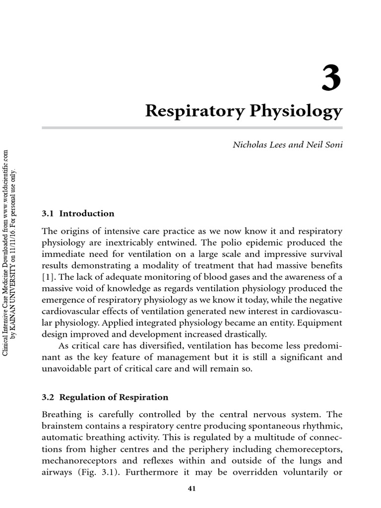 Understanding Respiratory Physiology | PDF | Breathing | Respiratory System
