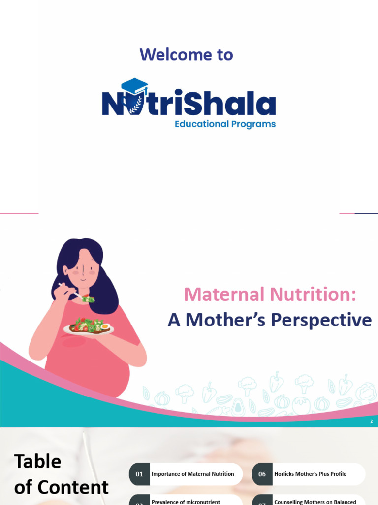 Maternal Nutrition: Essential Guide for Mothers | PDF | Malnutrition ...