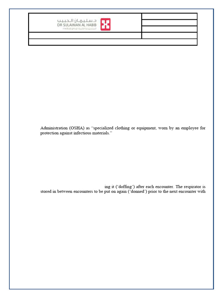 PPE Guidelines for Infection Control | PDF | Personal Protective ...
