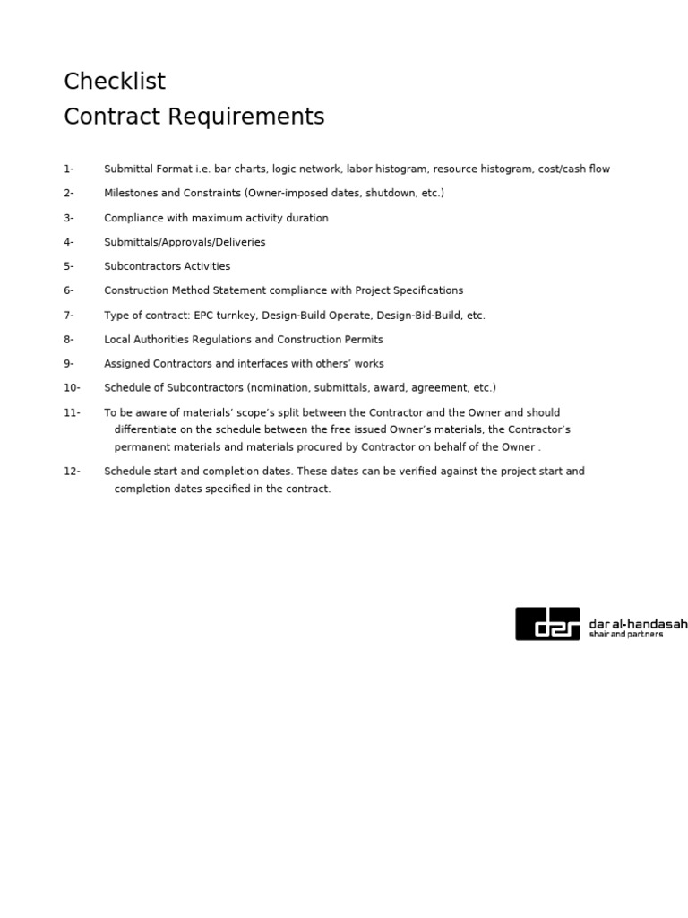 3 - Check Contract Requirements | PDF