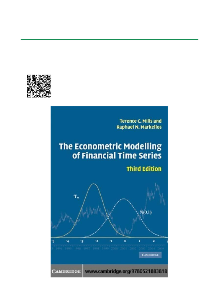 The Econometric Modelling of Financial Time Series, 3rd Edition