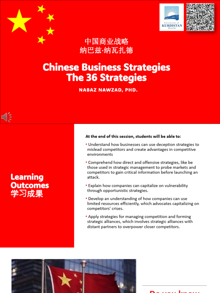 Chinese Business Strategies: The 36 Tactics | PDF | Strategic Management