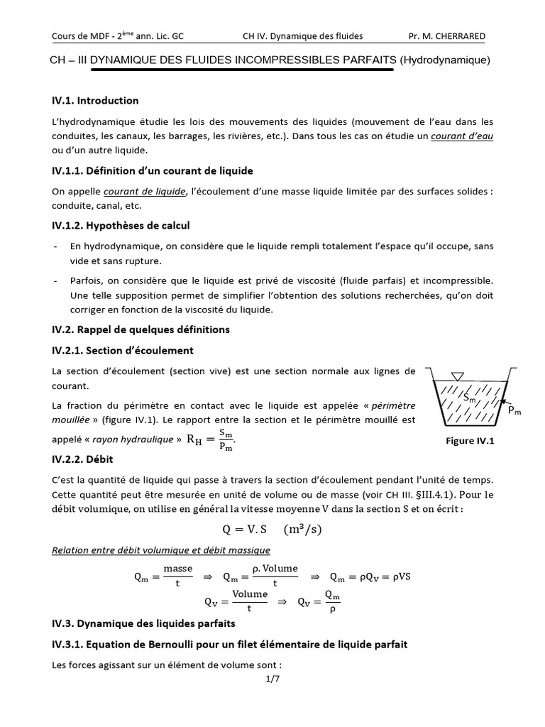 Introduction à la dynamique des fluides | PDF | Dynamique des fluides ...