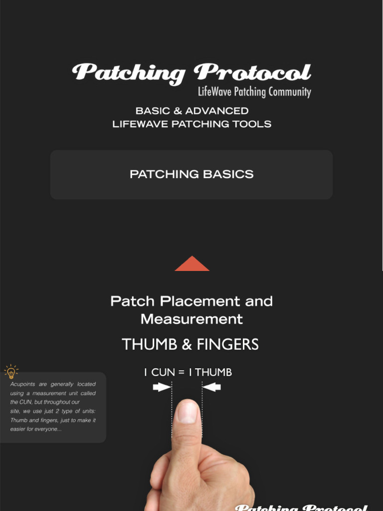 Lifewave Patches Patching Basics | PDF
