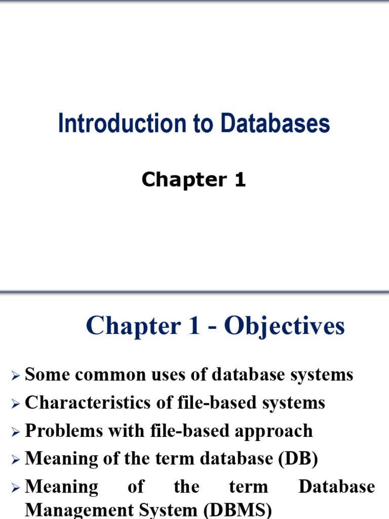 Overview of Databases and DBMS | PDF | Databases | Data Management