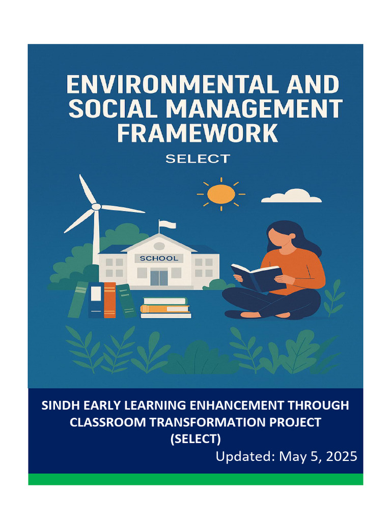 ESMF-SELECT | PDF | Groundwater | Flood