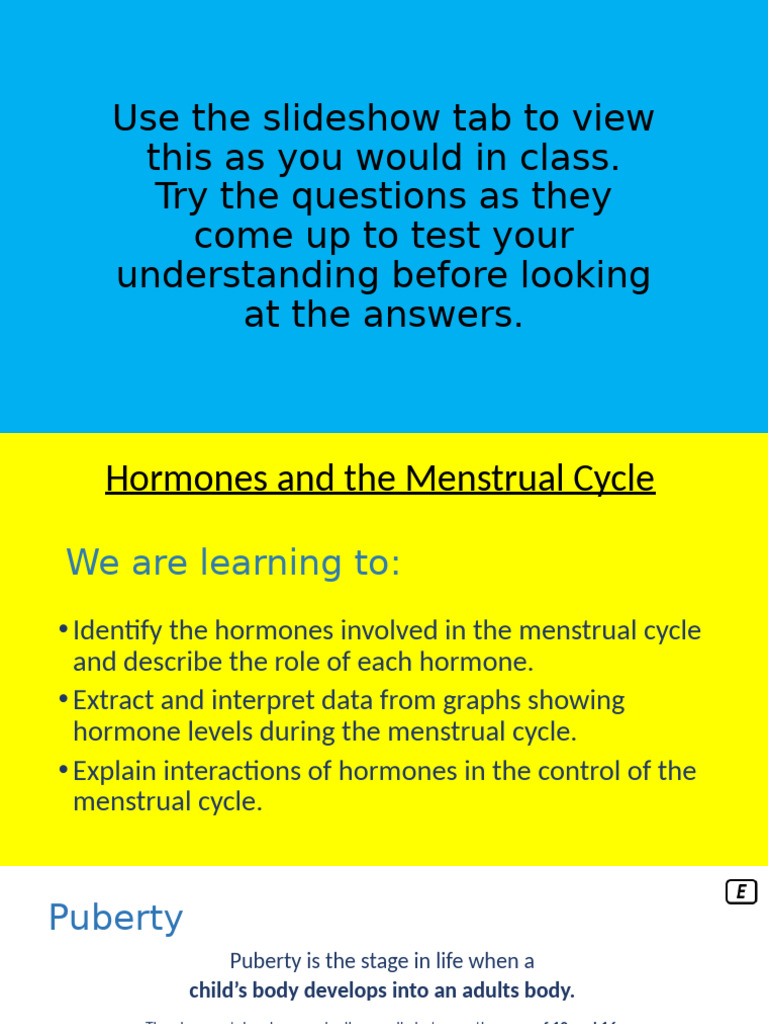 Hormones and Contraception Explained | PDF | Menstrual Cycle ...