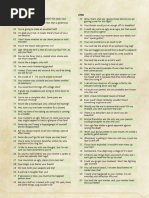 NPC Dialogue Examples for Fantasy Games | PDF