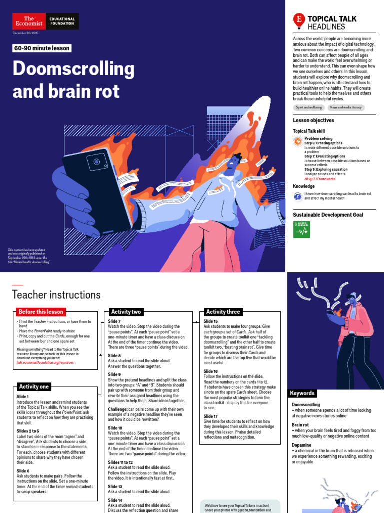Combatting Doomscrolling in Classrooms | PDF | Psychology | Behavior ...