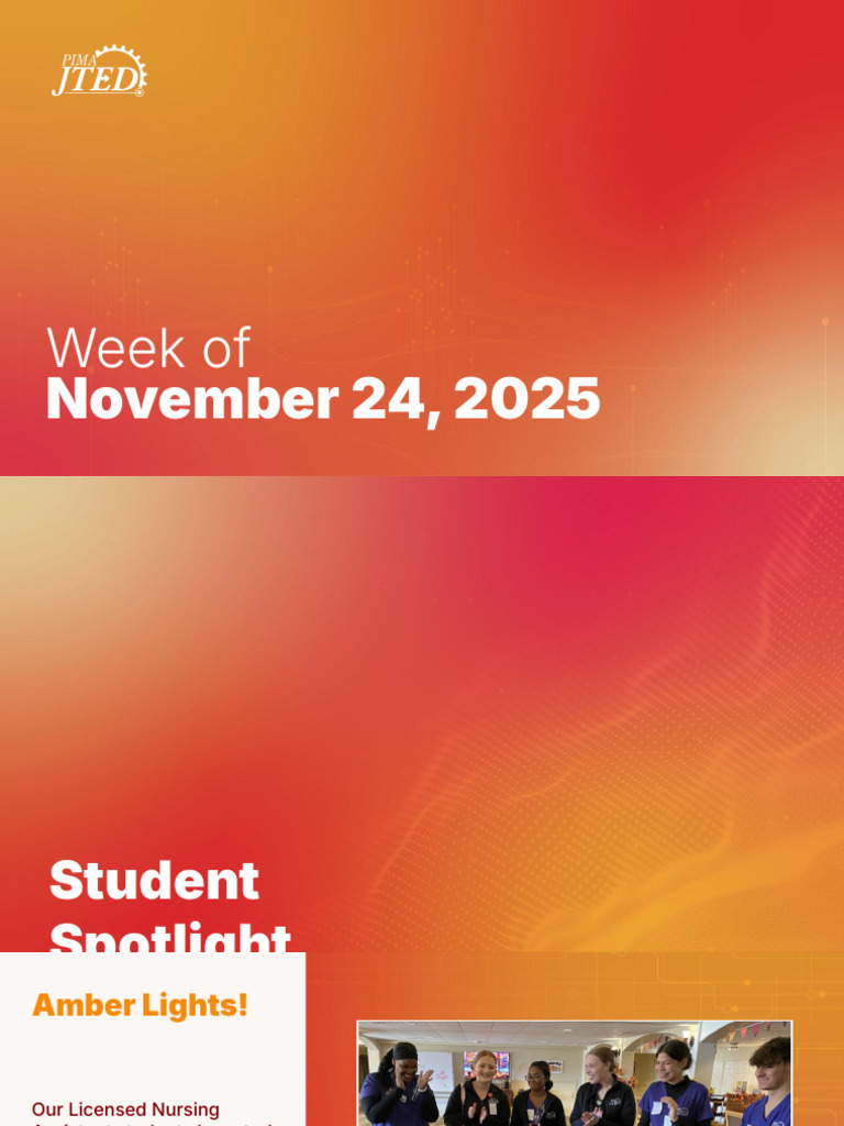 SY25-26 (Nov242025) JTED Student Announcements (1) | PDF | Gratitude