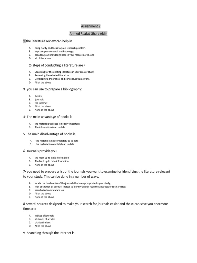 Literature Review and Research Methodology Guide | PDF