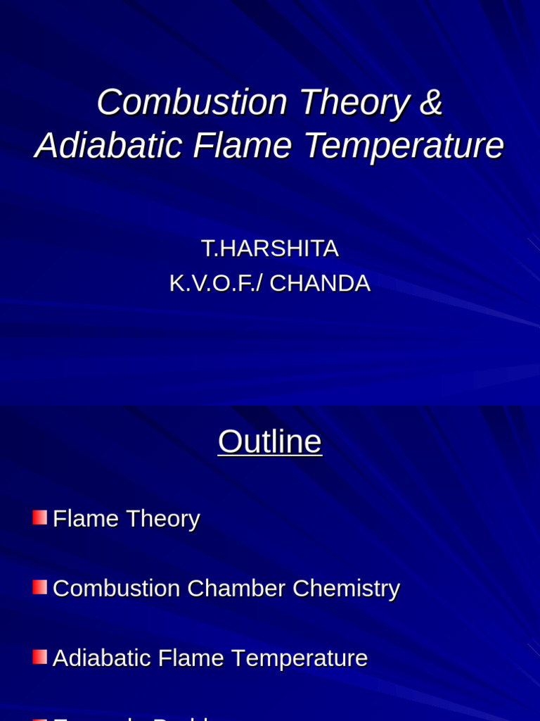 Combustion Theory and Flame Temperature | PDF | Combustion | Enthalpy