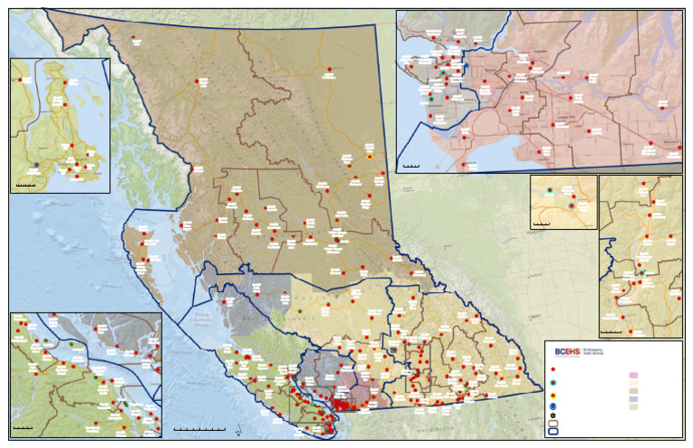 BC Emergency Health Services Stations | PDF | Vancouver | British Columbia