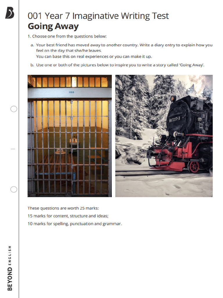 Imaginative Writing - Going Away | PDF