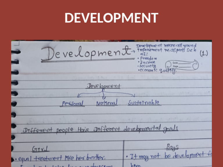 Development Notes Slide | PDF