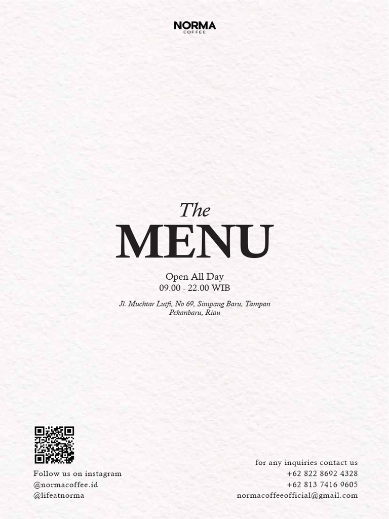 Menu Norma | PDF | Dumpling | Sauce