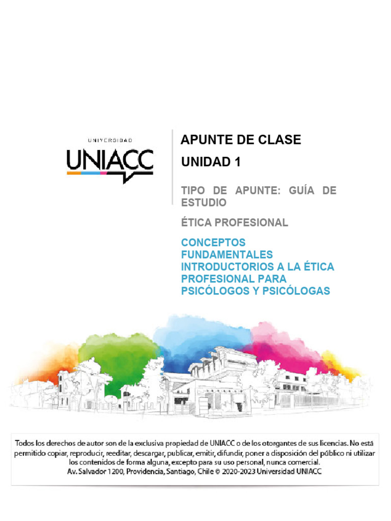 Apunte U1 | PDF | Moralidad | Bioética