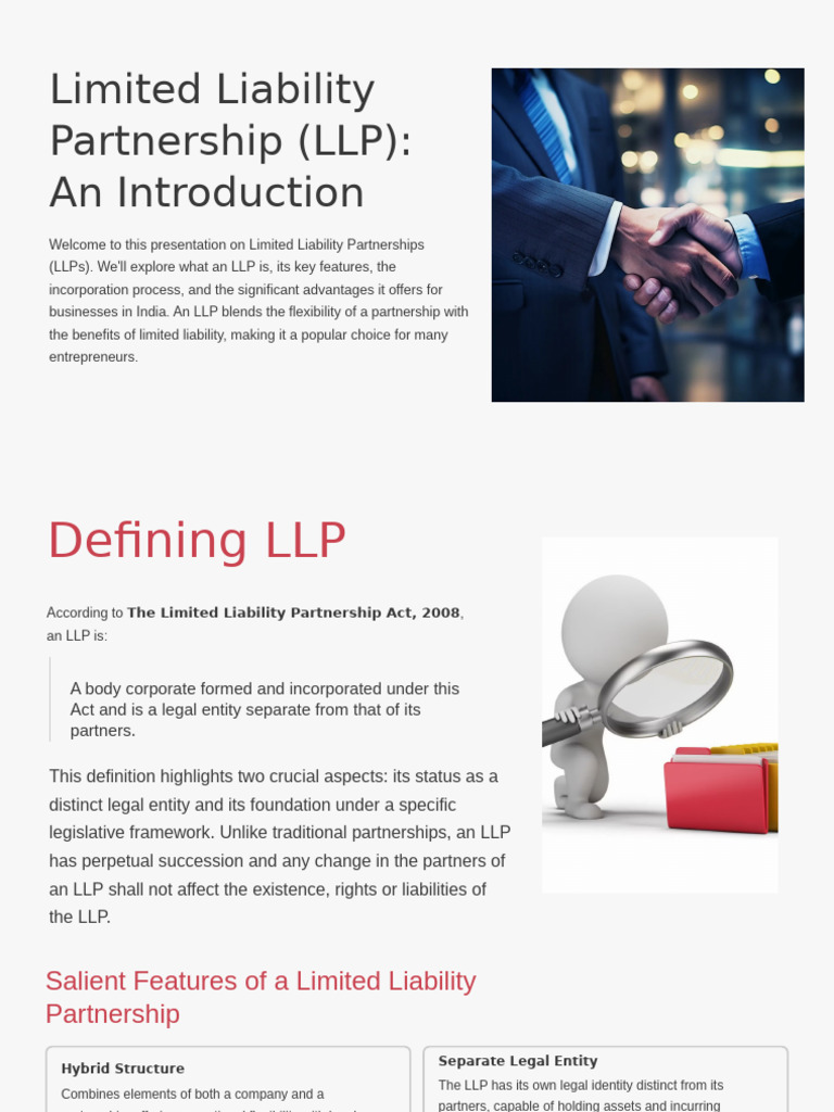 Understanding Limited Liability Partnerships | PDF | Limited Liability ...