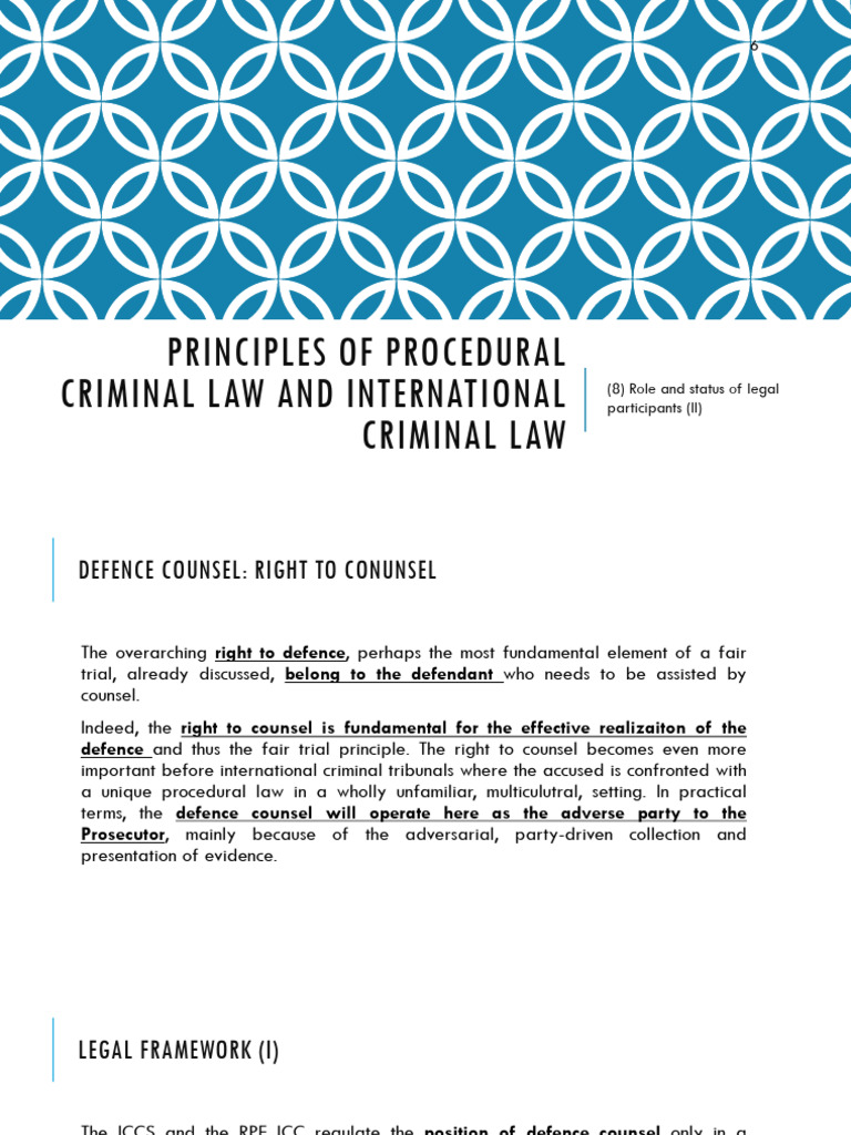 International Criminal Procedure (8) | PDF | Right To Silence ...