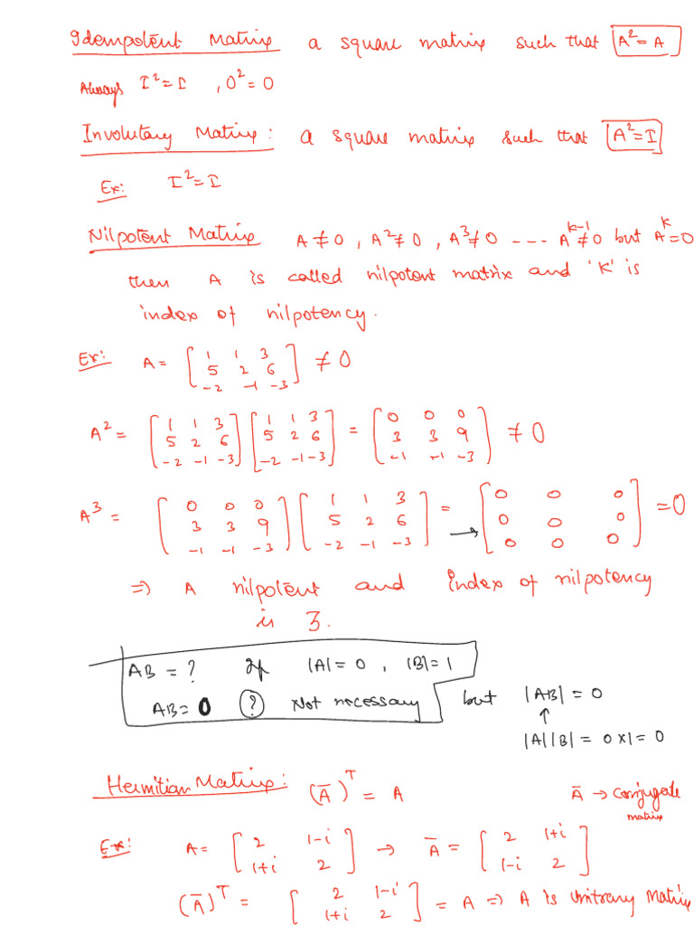 Lec - 6, Det., Matrix | PDF