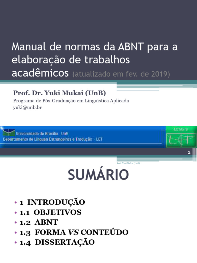 Normas ABNT para Trabalhos Acadêmicos | PDF