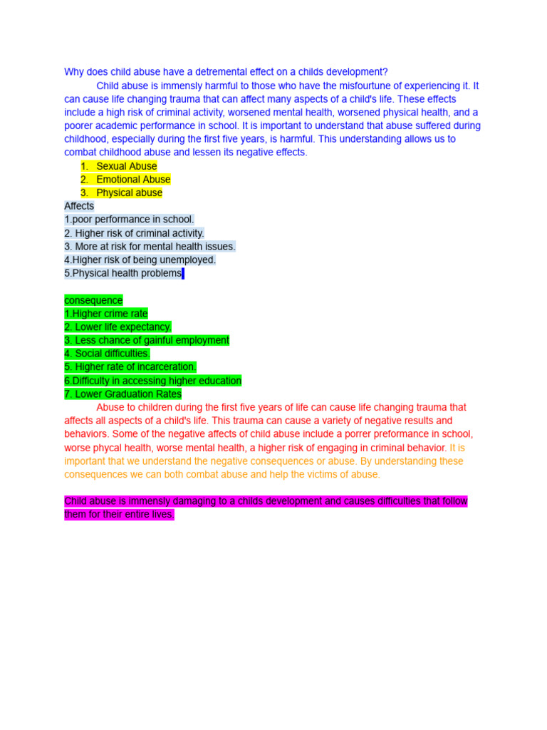 1.6.8 Timed Write - Negative Experiences in Early Childhood and Causal ...