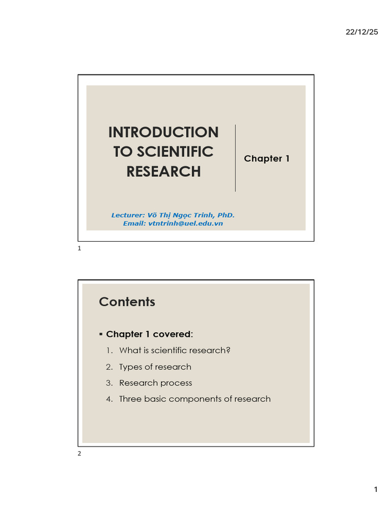 Introduction to Scientific Research Basics | PDF | Hypothesis | Data