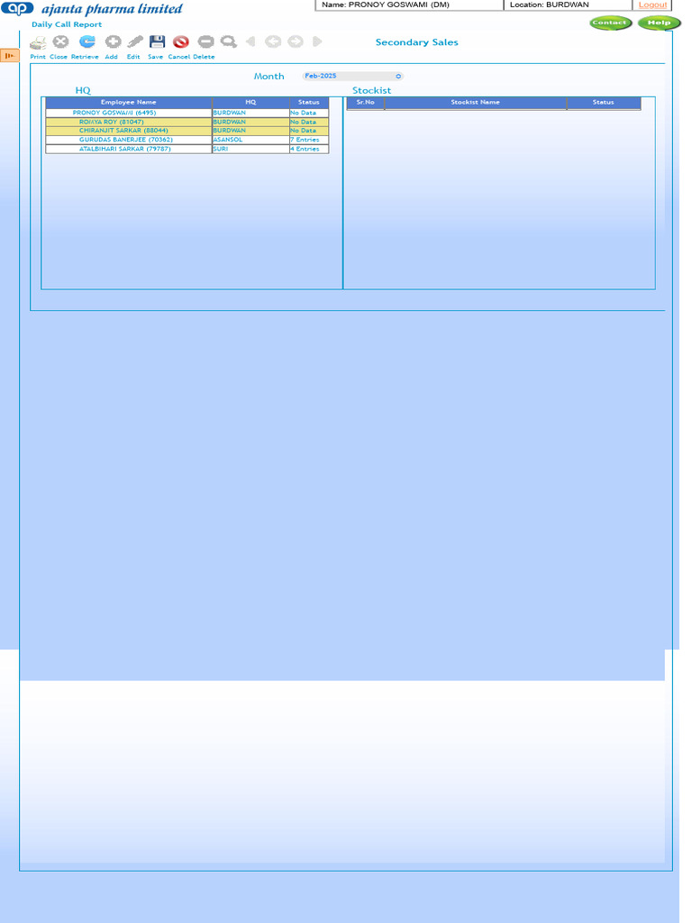 Daily Call Report 12 | PDF