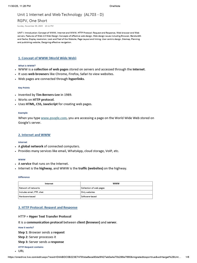 Web Technology and Design Fundamentals | PDF | World Wide Web ...