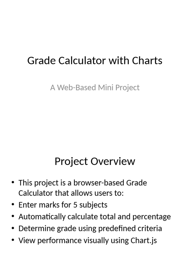 Web-Based Grade Calculator Tool | PDF