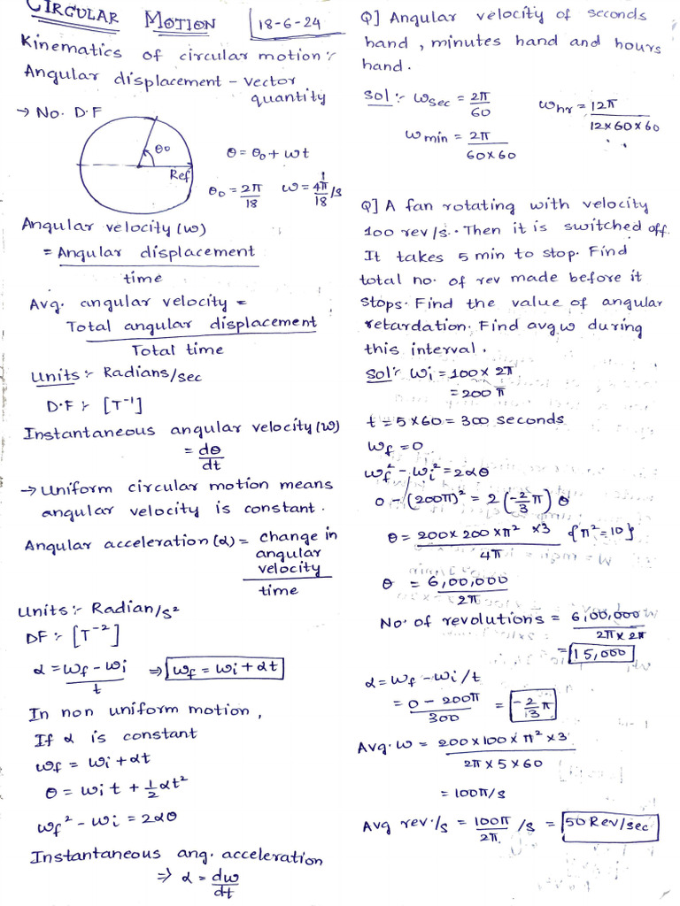 Circular Motion | PDF