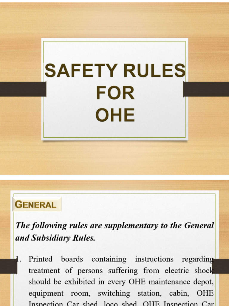 Safety Rules for OHE | PDF | Electrical Engineering | Electric Power