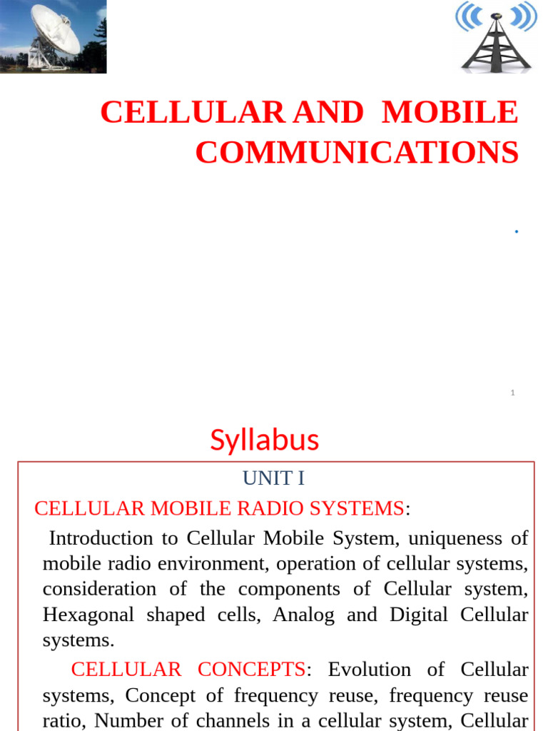 Cellular Mobile Communications Overview | PDF | Cellular Network ...