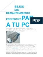 7 Consejos Básicos Demantenimiento Preventivopara Tu PC