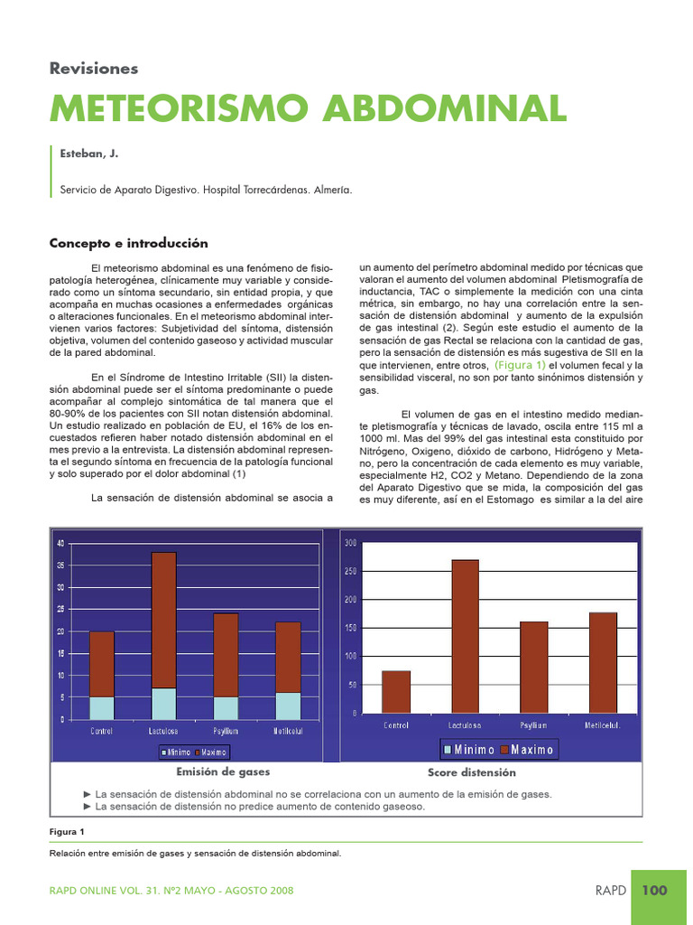 Meteorismo Abdominal: Causas y Síntomas | PDF | La enfermedad por ...