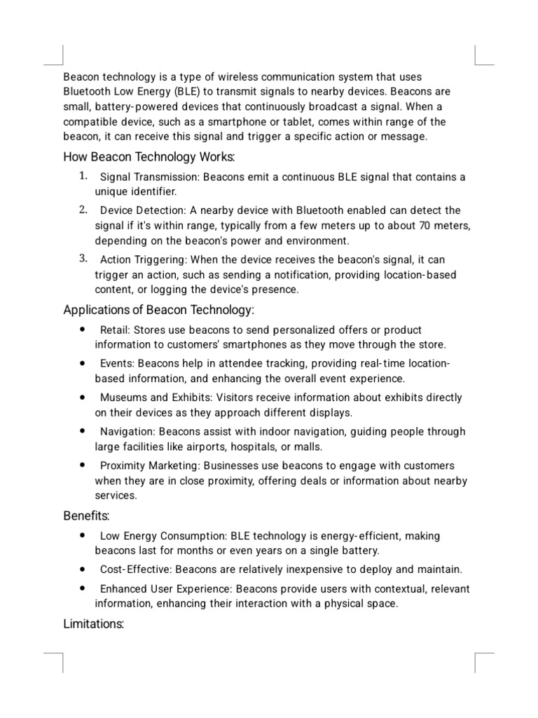 Understanding Beacon Technology Basics | PDF