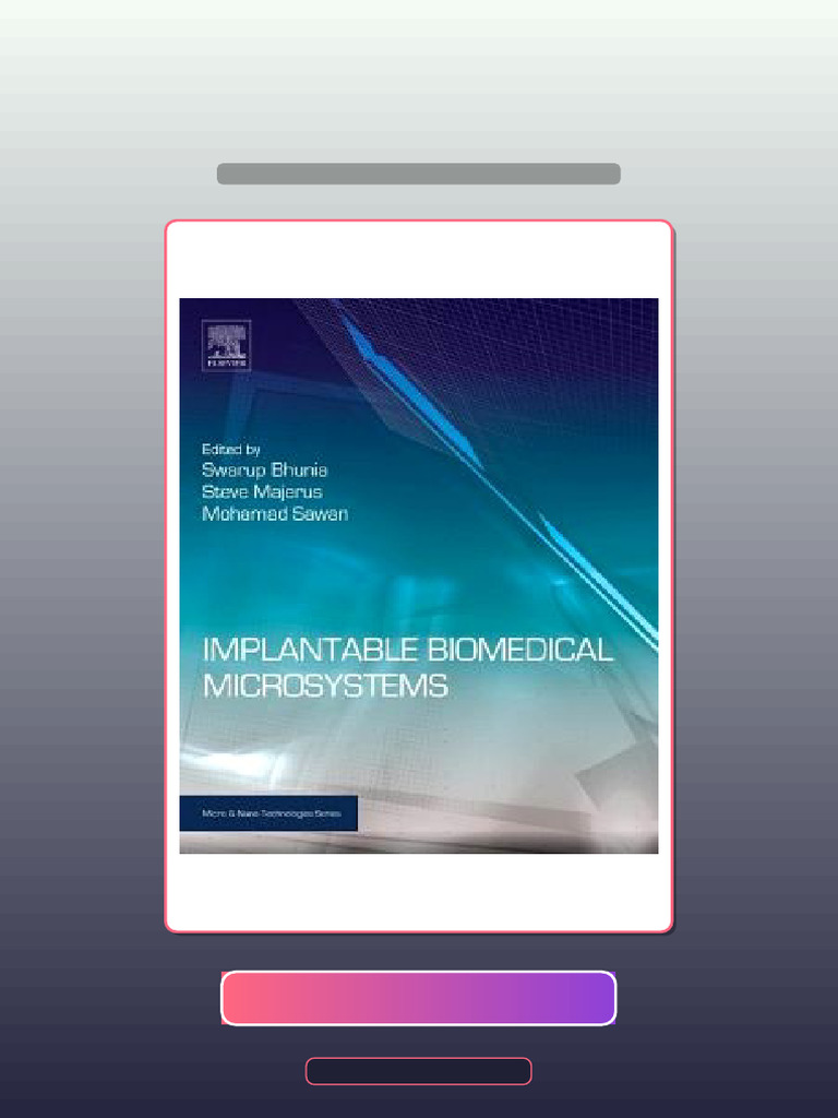 Implantable Biomedical Microsystems Design Principles and Applications ...
