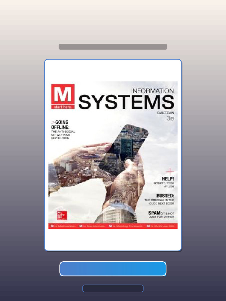 M Information Systems 3rd Edition Baltzan Paige eBook and TestBank ...