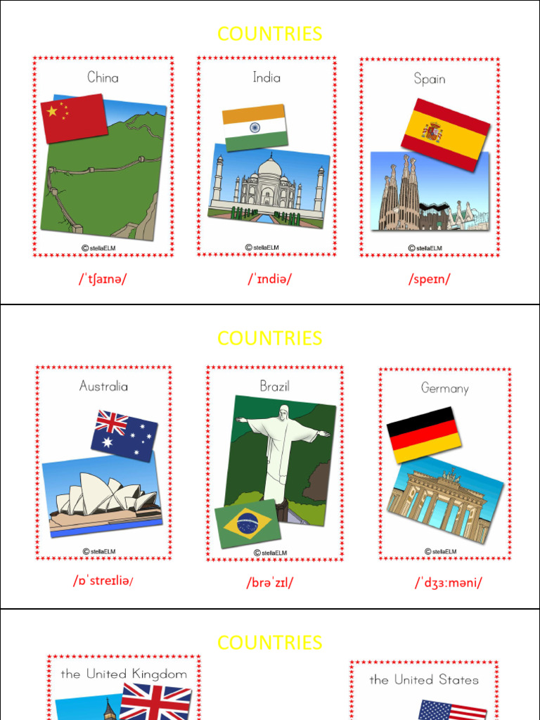 Country Names and Basic Conversations | PDF