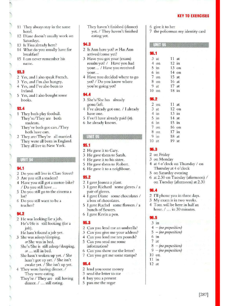 Prep of Time Answer | PDF