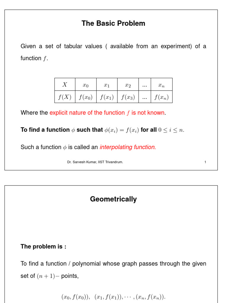 Polynomial Interpolation Techniques Explained | PDF | Interpolation ...