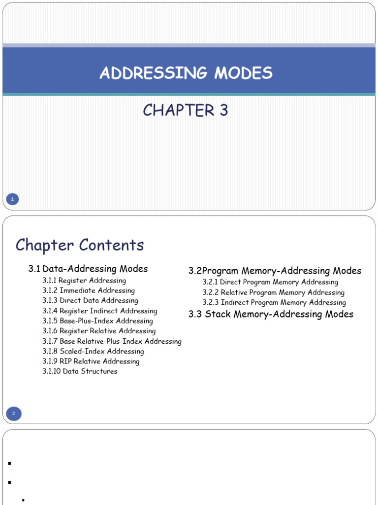 Addressing Modes in Microprocessors | PDF | Assembly Language | Computing