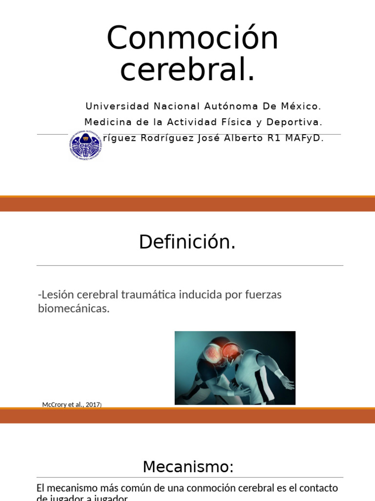 Conmoción | PDF | Desorden hiperactivo y deficit de atencion | Lesión ...