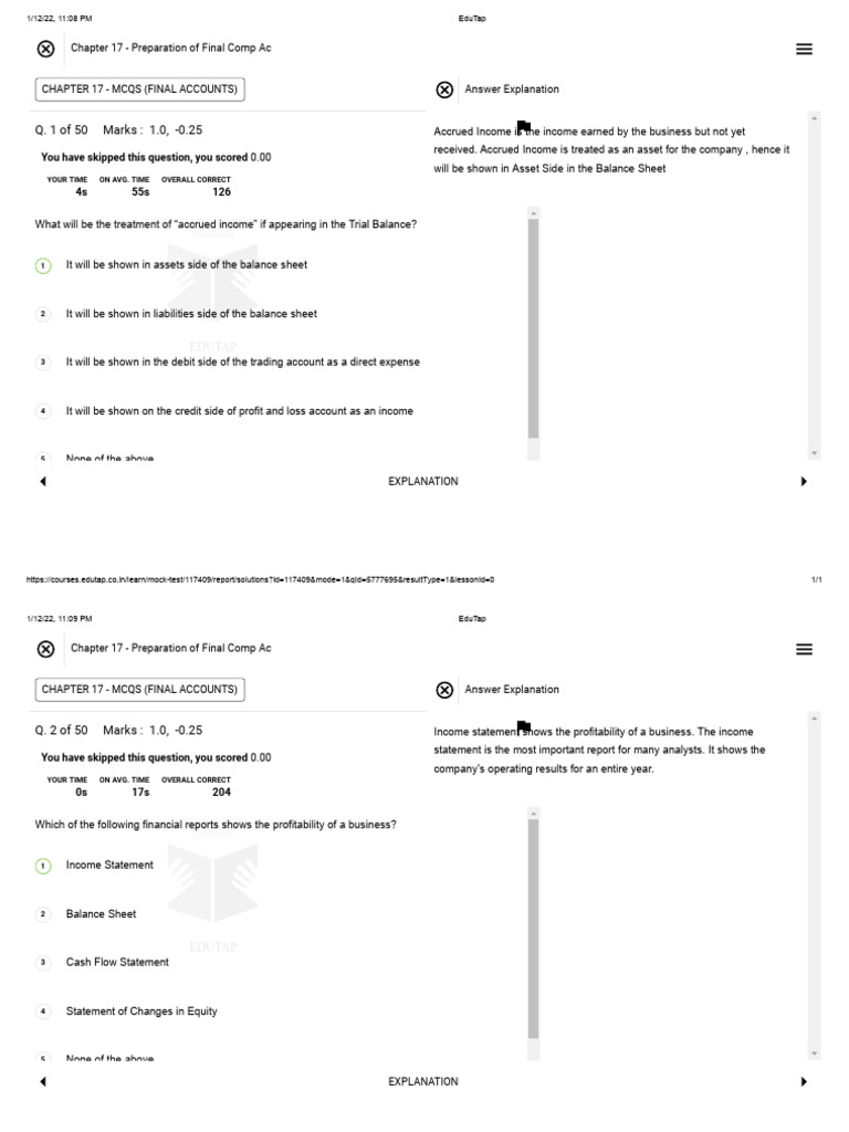 1 Merged | PDF | Debits And Credits | Income Statement