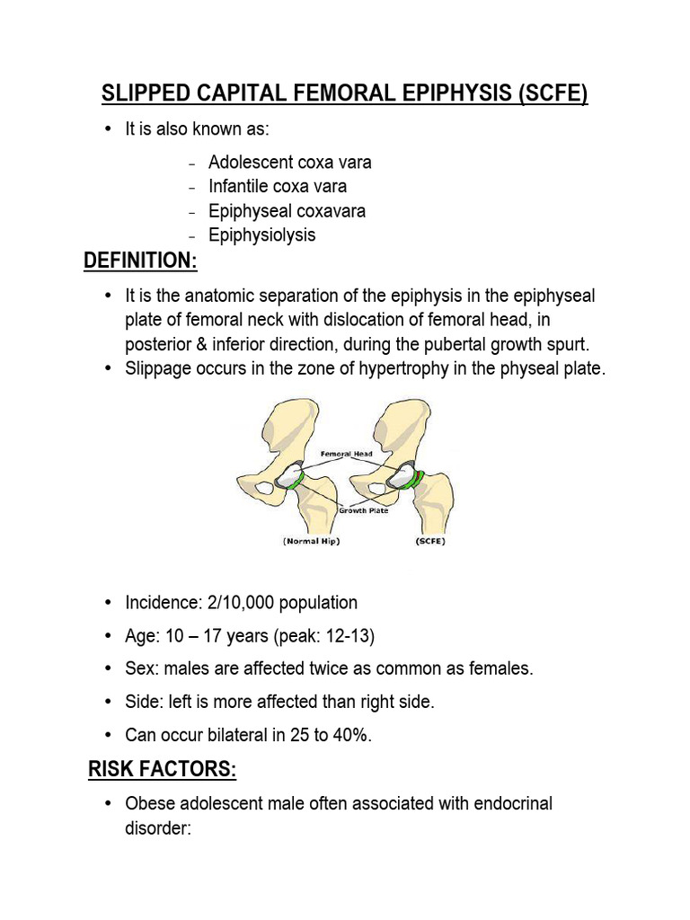 Understanding Slipped Capital Femoral Epiphysis | PDF | Skeletal System ...
